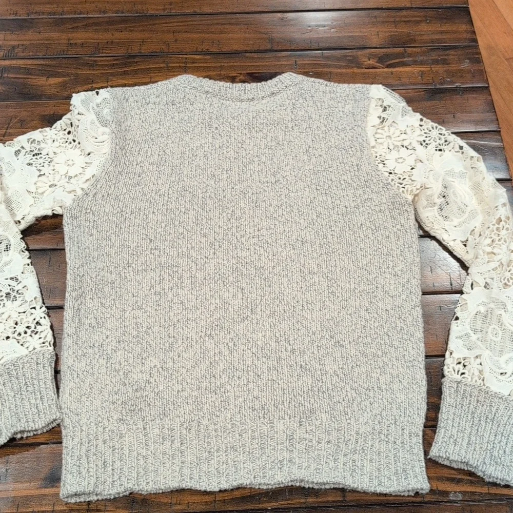 See by Chloe lace sleeve sweater